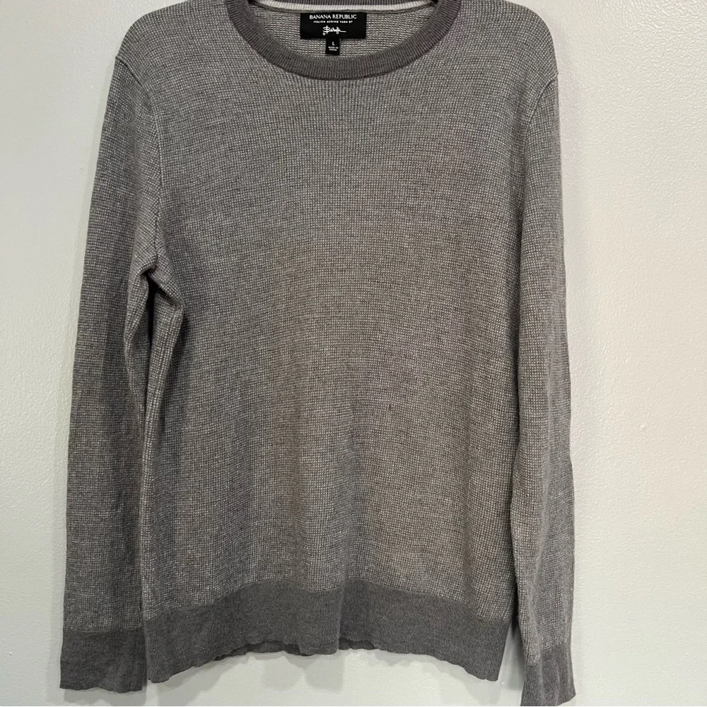 Banana Republic men Merino‎ Baruffa Wool sweater sizer L